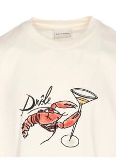 drôle de monsieur camiseta hombre le t-shirt homard - its277co195ow off white