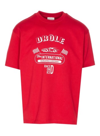 drôle de monsieur camiseta hombre le t-shirt race on ice - its279co195rd red