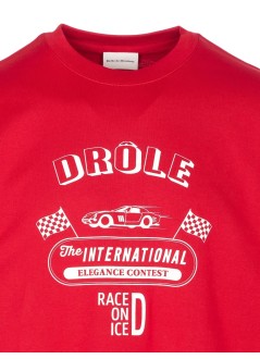 drôle de monsieur camiseta hombre le t-shirt race on ice - its279co195rd red