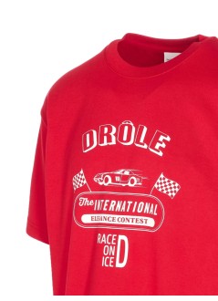 drôle de monsieur camiseta hombre le t-shirt race on ice - its279co195rd red