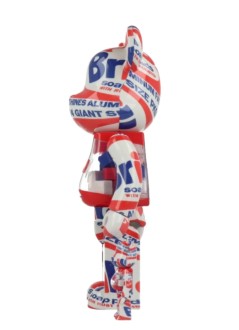 bearbrick decoracion unisexbearbrick 100% 400% andy warhol brillo 2022 - med1189 mu