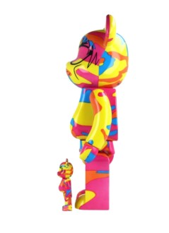 bearbrick decoracion unisexbearbrick 100% 400% andy warhol bwwt 3 - med2335 mu