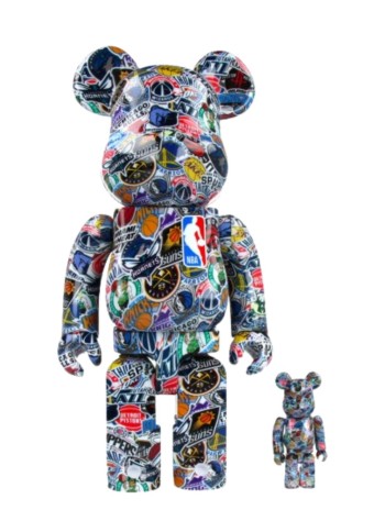 bearbrick decoracion unisexbearbrick 100% 400% nba bwwt 3 - med2457 mu