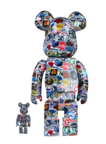 bearbrick decoracion unisexbearbrick 100% 400% nba bwwt 3 - med2457 mu 2