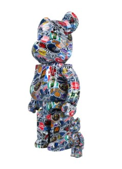 bearbrick decoracion unisexbearbrick 100% 400% nba bwwt 3 - med2457 mu