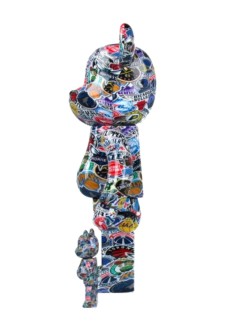 bearbrick decoracion unisexbearbrick 100% 400% nba bwwt 3 - med2457 mu