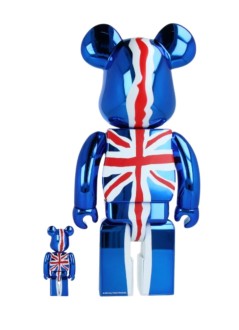 bearbrick decoracion unisexbearbrick 100% 400% sex pistols god save the queen chrome - med2302 mu