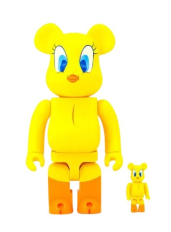 bearbrick decoracion unisex bearbrick 100% 400% tweety - med0614 mu
