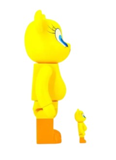 bearbrick decoracion unisexbearbrick 100% 400% tweety - med0614 mu