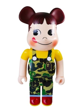 bearbrick decoracion unisexbearbrick 1000% bape x peko-chan green - med1767 mu