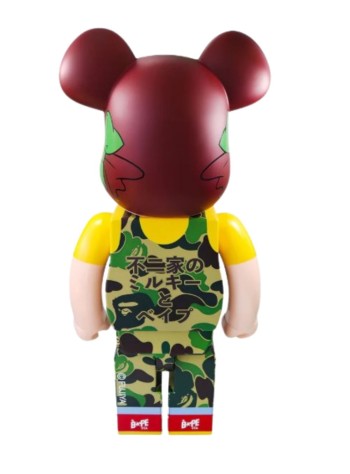 bearbrick decoracion unisexbearbrick 1000% bape x peko-chan green - med1767 mu 2