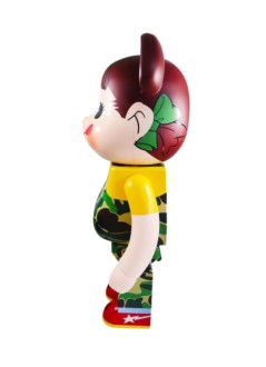 bearbrick decoracion unisexbearbrick 1000% bape x peko-chan green - med1767 mu