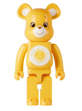 bearbrick decoracion unisexbearbrick 1000% care bears funshine bear - med1307 mu