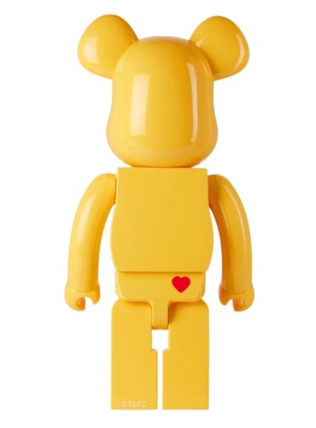 bearbrick decoracion unisexbearbrick 1000% care bears funshine bear - med1307 mu 2
