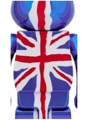 bearbrick decoracion unisexbearbrick 1000% sex pistols god save the queen chrome - med2417 mu 2