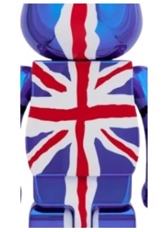 bearbrick decoracion unisexbearbrick 1000% sex pistols god save the queen chrome - med2417 mu