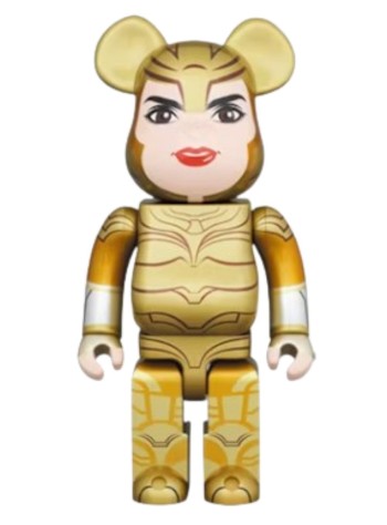 bearbrick decoracion unisex bearbrick 400% ww84 wonder woman golden armor - med0522 mu