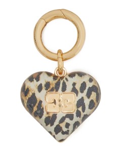 ganni llaveros unisex ganni bou heart charm - a7185 943