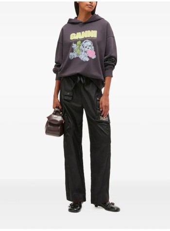 ganni sudadera mujer isoli oversized hoodie - t4360 252 2