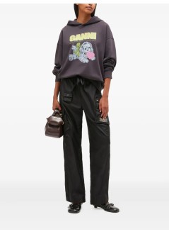 ganni sweater womanisoli oversized hoodie - t4360 252
