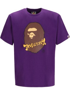 bape camiseta hombre katakana ape head tee m - 001tek301307m purple