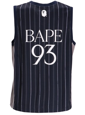 bape camiseta hombre reversible multilogo tank top m - 001vtl301301m navy 2