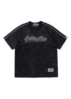 bape camiseta hombre camo stripe baseball logo relaxed fit tee m - 001csl301007m black