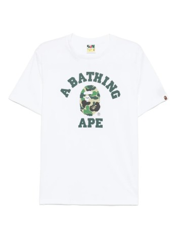 bape camiseta hombre abc camo college tee m - 001tel301005m white x green
