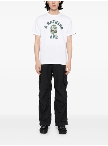 bape camiseta hombre abc camo college tee m - 001tel301005m white x green 2