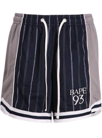 bape short pant manmultilogo reversible relaxed fit sweat shorts m - 001spl301325m navy