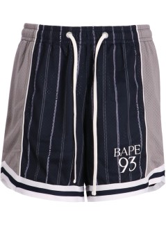 bape pantalon corto hombre multilogo reversible relaxed fit sweat shorts m - 001spl301325m navy