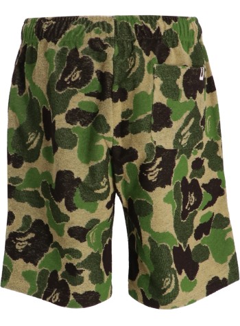 bape pantalon corto hombre abc camo pile one point sweat shorts m - 001spl301015m green 2