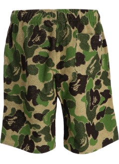 bape short pant manabc camo pile one point sweat shorts m