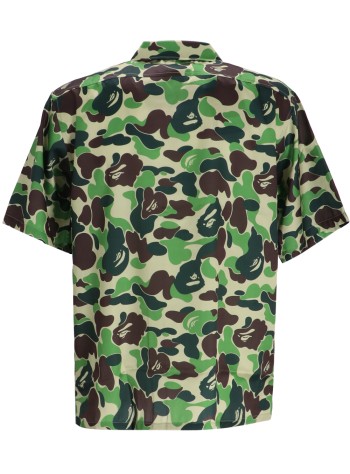 bape shirt manabc camo open collar ss shirts m - 001srl301007m green 2