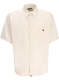 bape camiseria hombre big college shirt m - 001srl301006m white