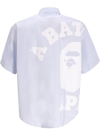 bape camiseria hombre big college shirt m - 001srl301006m sax 2