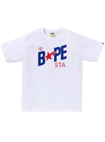 bape t-shirt mancolors bape sta tee m - 001tel301022m white