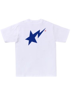 bape t-shirt mancolors bape sta tee m - 001tel301022m white