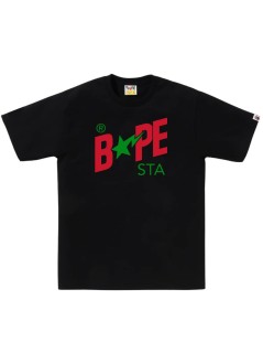 bape t-shirt mancolors bape sta tee m - 001tel301022m black