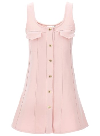 ganni dress womanheavy fleece mini dress - t4111 868