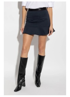 ganni falda mujer heavy fleece mini skirt - t4074 683