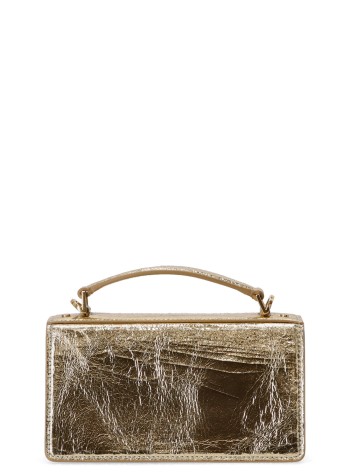 golden goose handbag womanvenezia small shiny wavy leather body gold metal details - gwa00468a00067465215 65215 2