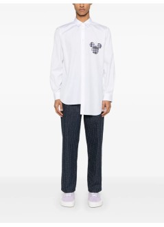 comme des garçons shirt shirt manmens shirt woven - fob035s25 white check