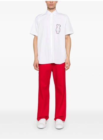 comme des garçons shirt shirt manmens shirt woven - fob038s25 white check 2