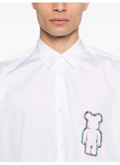 comme des garçons shirt camiseria hombre mens shirt woven - fob038s25 white check