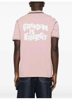 comme des garçons shirt polo manmens t-shirt knit - fot501s25 rose