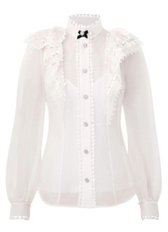 zimmermann t-shirt womancrush heart embellished blouse - 2679tr251 crm