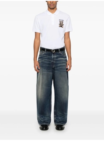 moschino couture polo manpolo shirt - 251zz16010242 1001 2