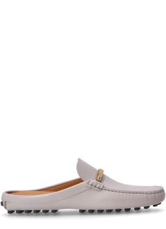 tods casual womangommino 22l sabot baretta met - xxw22l0iy70u18b221 grigio satellite