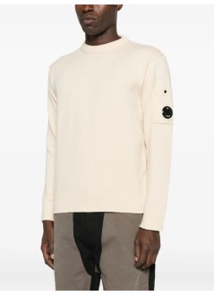 c.p.company sudadera hombre knitwear crew neck in soft cotton stretch - 19cmkn238a110432a 402
